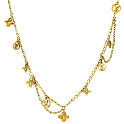 ルイヴィトン LOUIS VUITTON ネックレス コリエ ブルーミング GP 