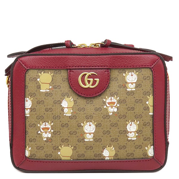 グッチ GUCCI クラッチバッグ ロゴプリント キャンバス レザー