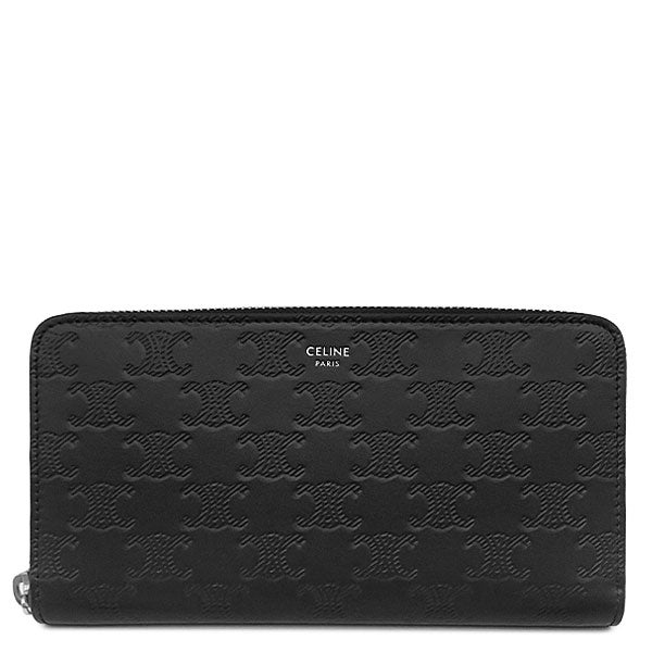 CELINE セリーヌ 【新品同様】ラージ ジップウォレット / トリオンフ