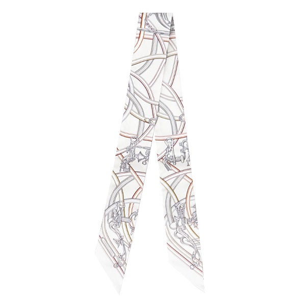 エルメス HERMES スカーフ ツイリー シルク ヴァニーユ×ジョーヌパイユ