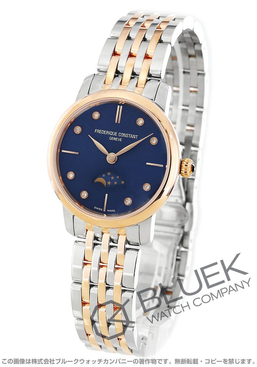 フレデリックコンスタント スリムライン ムーンフェイズ ダイヤ