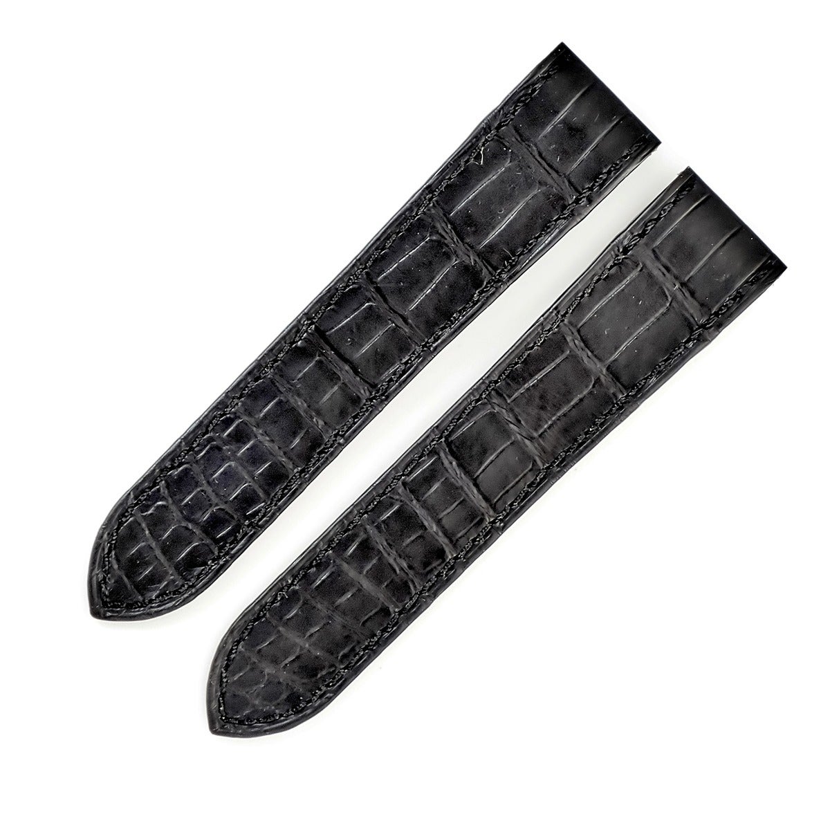 ☆美品☆ カルティエ 純正 Dバックル クロコ ストラップ 付 カルティエ Cartier 腕時計パーツ 純正 クロコバンド クロコダイル