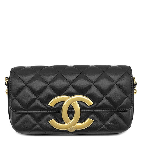 シャネル CHANEL カードケース ココマーク マトラッセ フラグメント