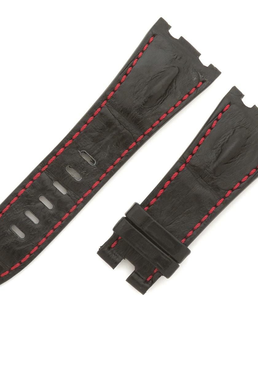 ブレゲ 腕時計パーツ 純正 マリーン用 クロコダイル ブラック 新品同様