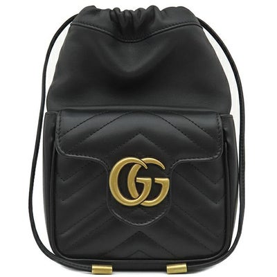 グッチ GUCCI ショルダーバッグ GGマーモント キルティング ミニ 