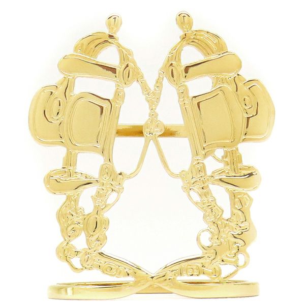 エルメス HERMES スカーフリング ミニ シェーヌダンクル ペルフォレ GP