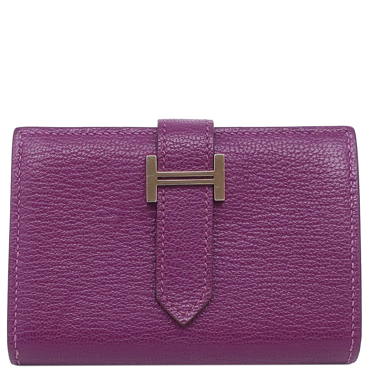 新品未使用◆ローズサクラ◆ベアンコンパクト◆シェーブル◆U刻印 HERMES エルメス 二つ折り財布 ベアンコンパクト ローズサクラ