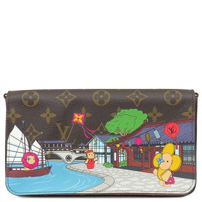 SALE】 ルイヴィトン LOUIS VUITTON チェーンウォレット ポシェット 