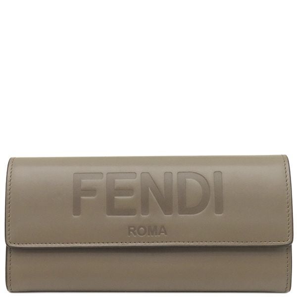 FENDI フェンディ ピーカブー セレリア ジップ アラウンド 長財布 グレー FENDI（フェンディ） ラウンドファスナー長財布 PEEKABOO ピーカブー