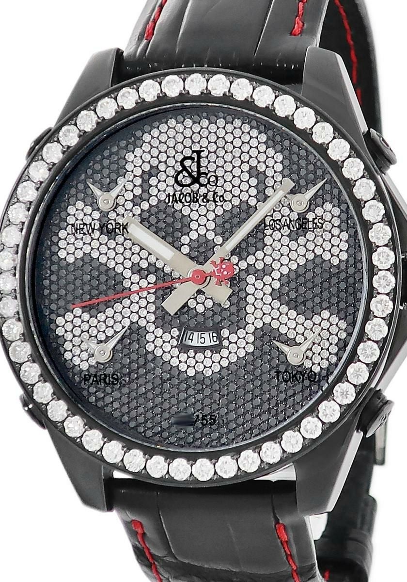 ジェイコブ JACOB&CO 5タイムゾーン マルチカラー Dサークル JC-113DA