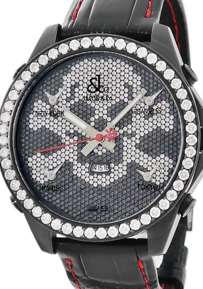 ジェイコブ JACOB&CO 5タイムゾーン スカル リミテッド JC-SKULL 純正