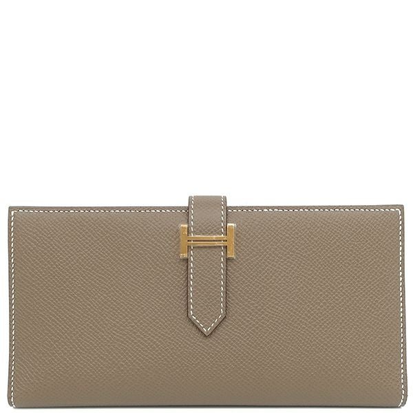 ★未使用新品★Cloe　二つ折り財布 クロエ 二つ折り財布 財布 レディース アルファベット カシミヤグレー