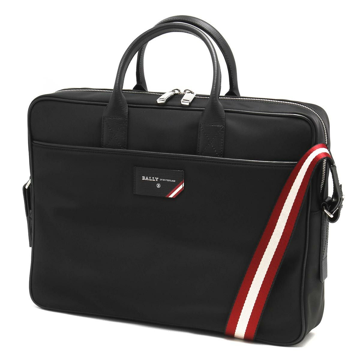 【美品】Bally ビジネスバッグ ショルダーベルト付き　ブラック バリー ビジネスバッグ BALLY ファルディ ビジネスカバン パソコン