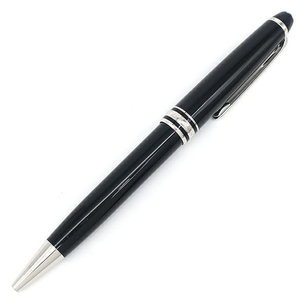 モンブラン Montblanc ボールペン マイスターシュテュック PIX 1Pダイヤ メタル プレシャスレジン ダイヤモンド ブラック×シルバー 黒インク 筆記確認済み【中古】 モンブラン Montblanc ボールペン マイスターシュテュック PIX 1P