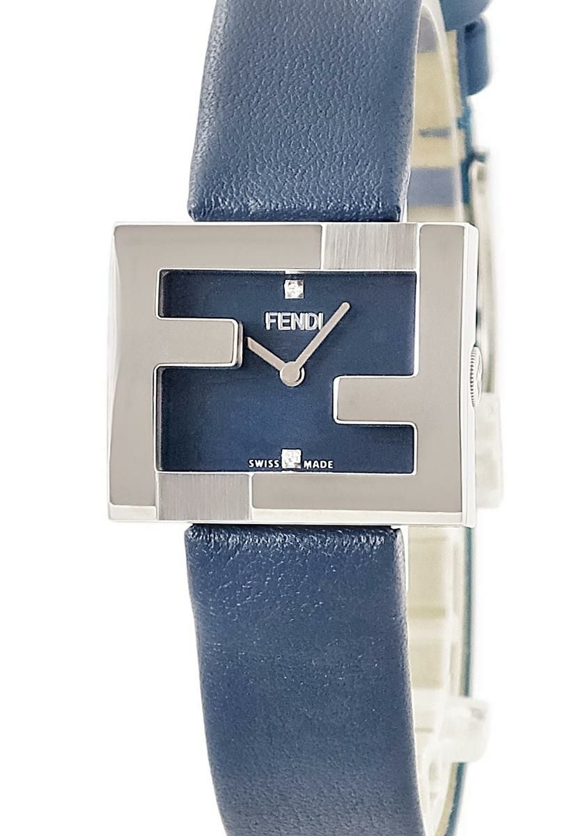 フェンディ FENDI フォーエバー FFロゴ F103101101 純正ダイヤ ブルー