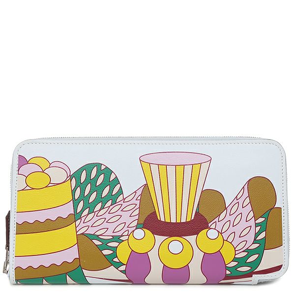 エルメス バレッタ エクリプス GM シルク ブルー 【LA FOLLE PARADE