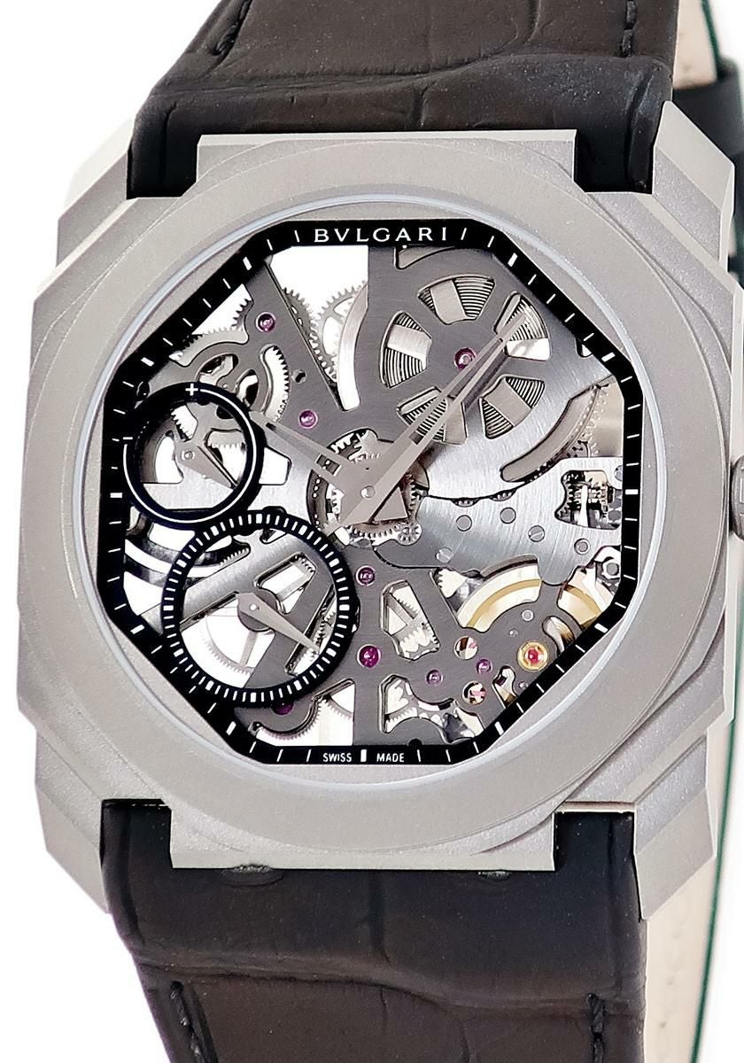 ブルガリ BVLGARI オクト フィニッシモ 103137 BGO40TXT OH済 グレー