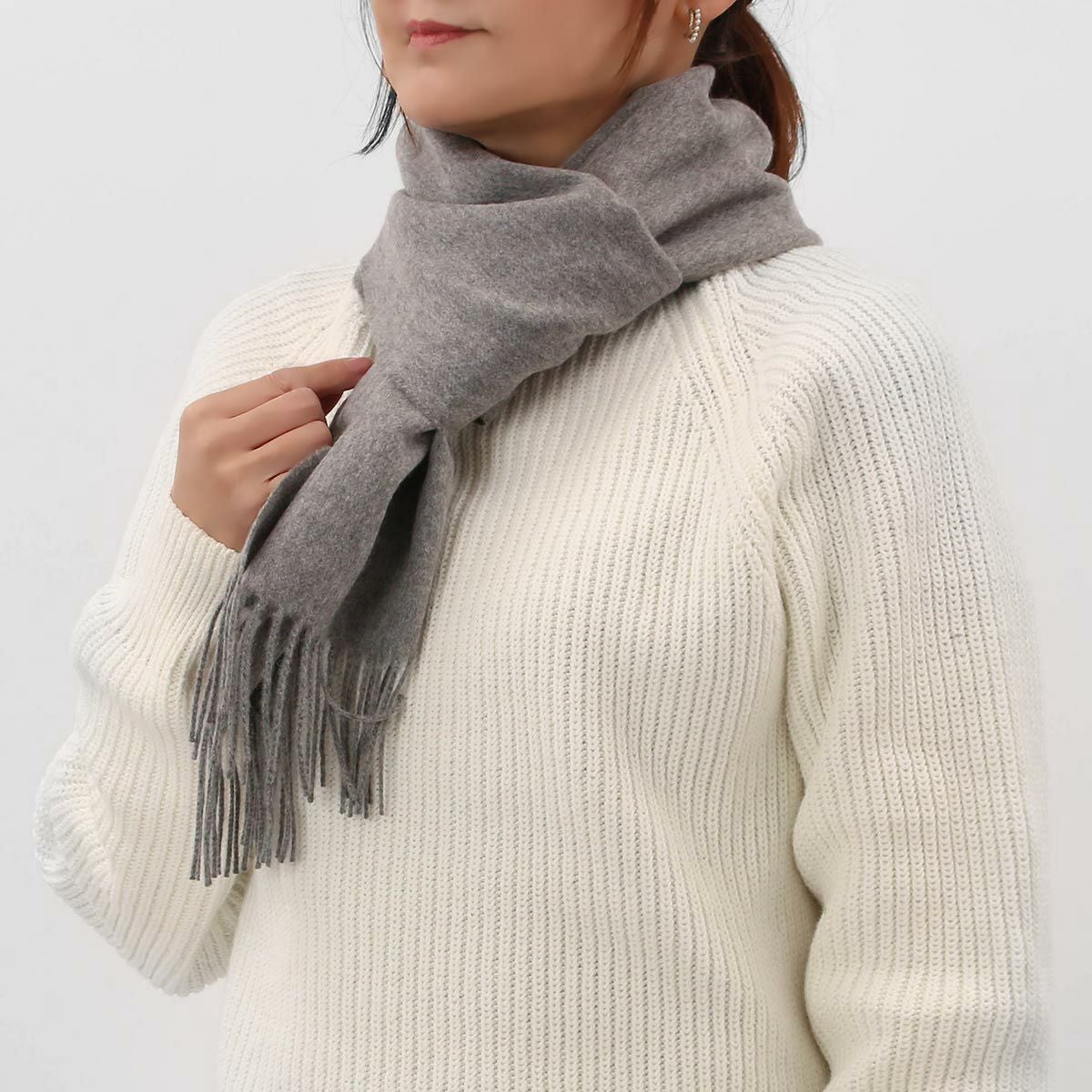 ジョンストンズ ストール ノックモア クリーニング済み ジョンストンズ（Johnstons）カシミアマフラー ノックモア【2サイズ