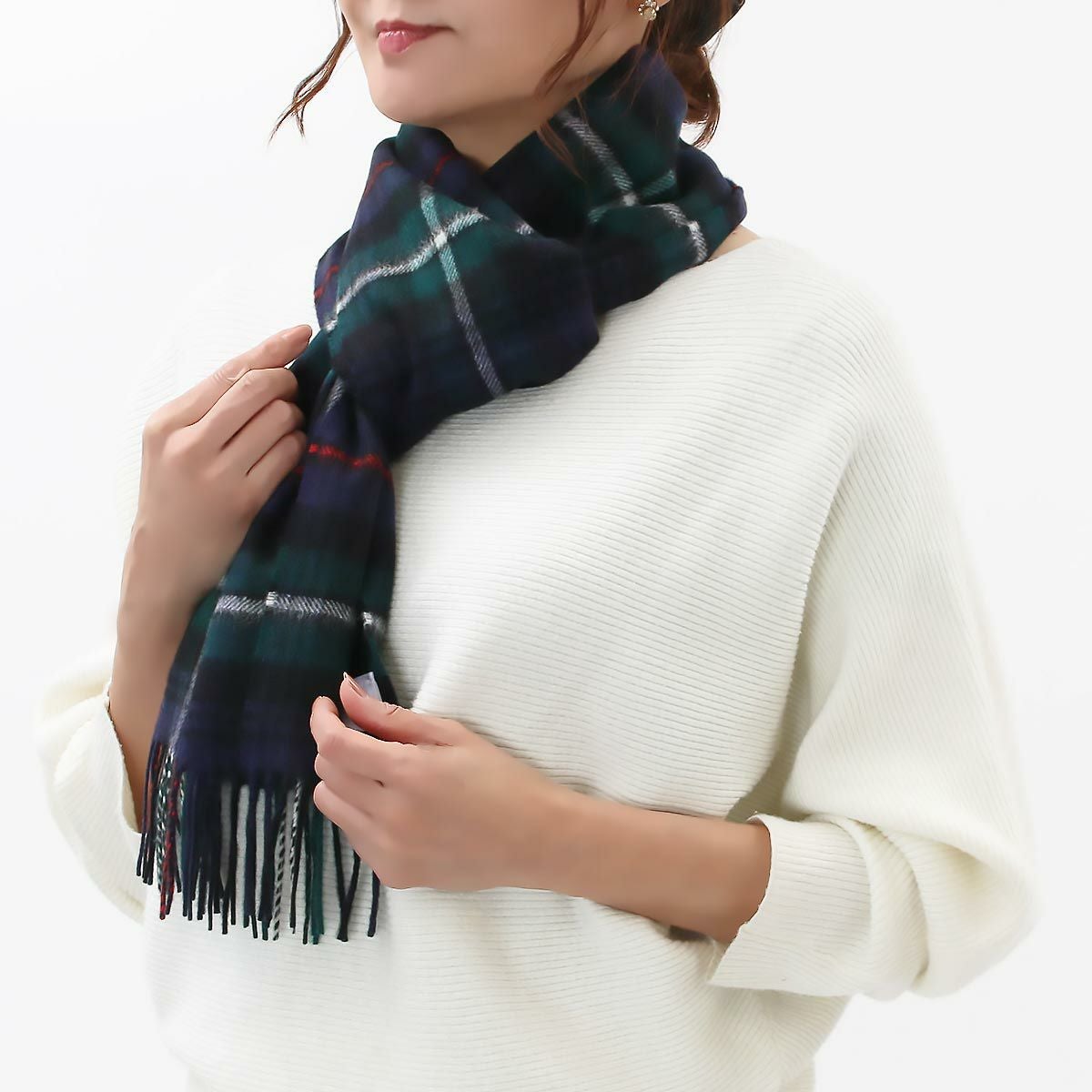 ジョンストンズ ストール/マフラー メンズ レディース WA16 小判