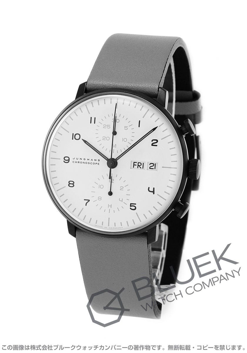 ユンハンス マックス・ビル クロノスコープ クロノグラフ メンズ 027