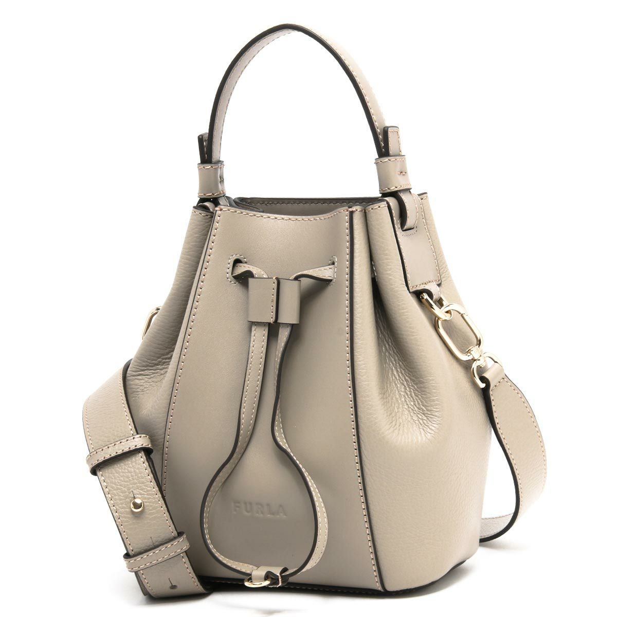 フルラ 美品 FURLA（フルラ） 2WAYバッグ ブルー系 青 手提げバッグ 巾着バッグ