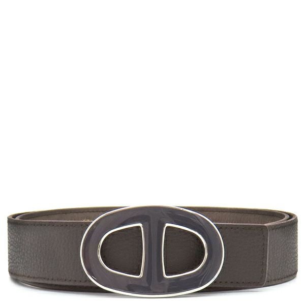 ロエベ ベルト メンズ レディース アナグラム リバーシブル ブラック