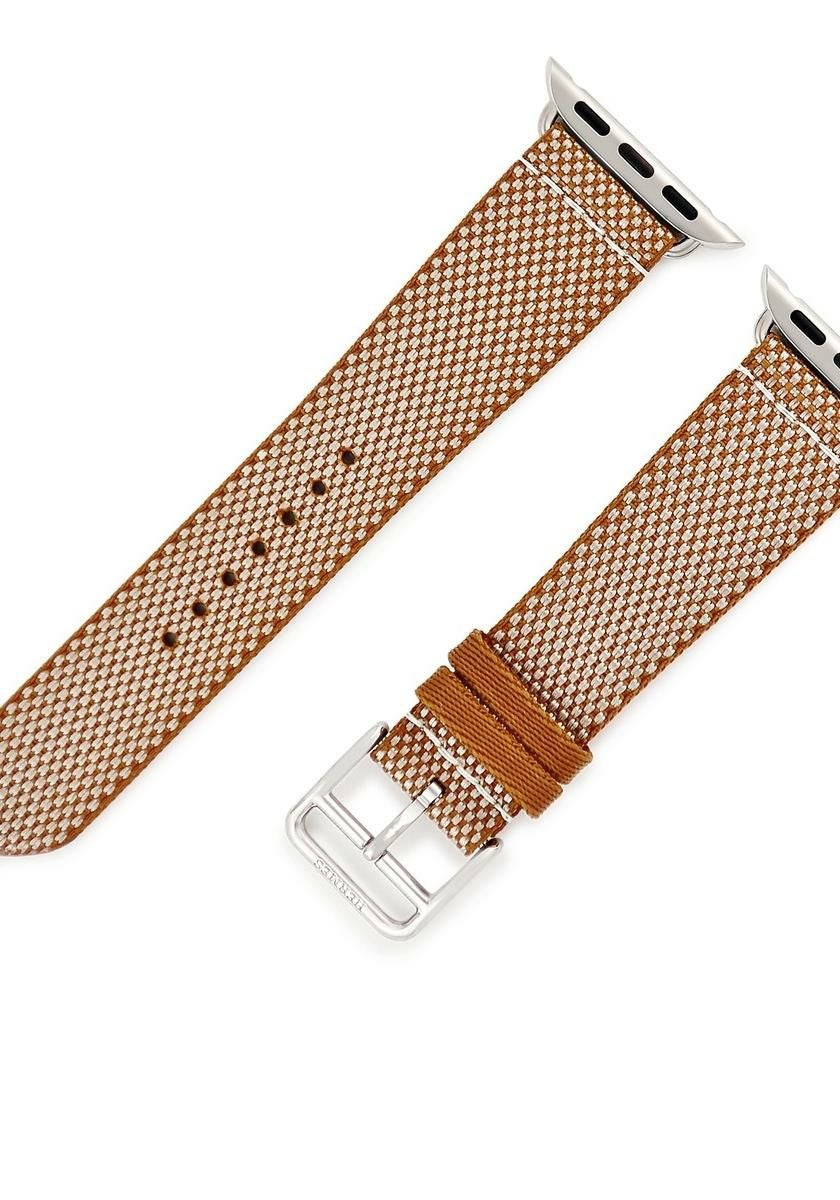 エルメス HERMES 腕時計パーツ 純正 アップルウォッチ 38 40 41mm用 ナイロン ステンレススチール ブルージーン 新品同様 トリコ ニットナイロン ベルト 32ｍｍ 尾錠付き【中古】 エルメス HERMES 腕時計パーツ 純正 アップルウォッチ 38 40 41mm用