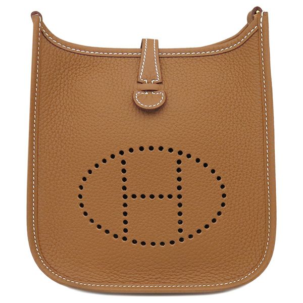 エルメス HERMES エブリン TPM トリヨンクレマンス ルージュピヴォワーヌ ショルダーバッグ X刻印(2016年製)★ エヴリン エルメス エブリン3 GM 四角R刻印/トリヨンクレマンス/ルビー