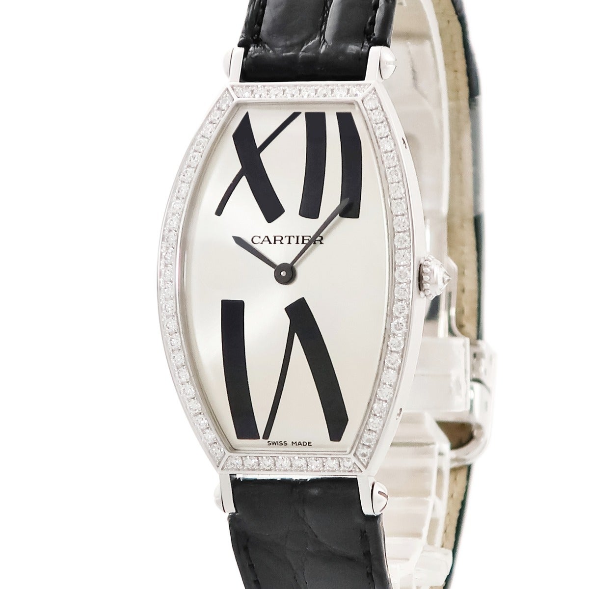 カルティエ Cartier 腕時計パーツ 純正 サテン パープル 未使用 替え