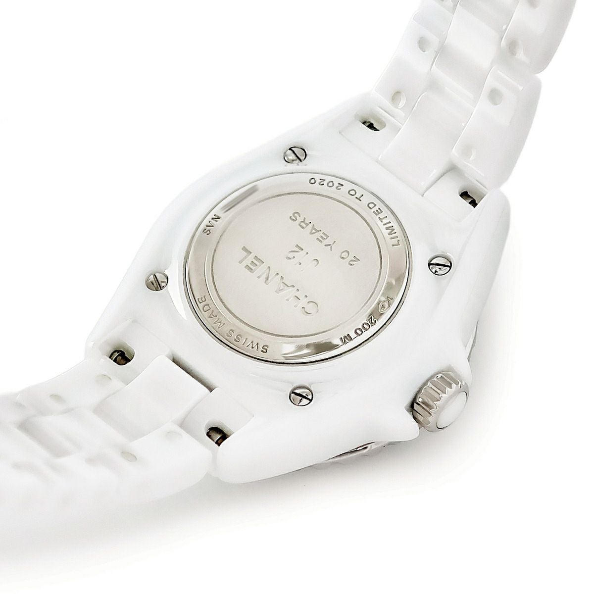 シャネル CHANEL J12 20 H6477 純正ダイヤ 白 20周年記念 限定