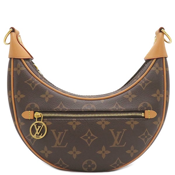 ルイヴィトン LOUIS VUITTON 2WAYバッグ ループ モノグラムキャンバス モノグラム ゴールド金具 茶 ハンドバッグ  ショルダー M81098 RFID【中古】 ルイヴィトン LOUIS VUITTON 2WAYバッグ ループ モノグラムキャンバス