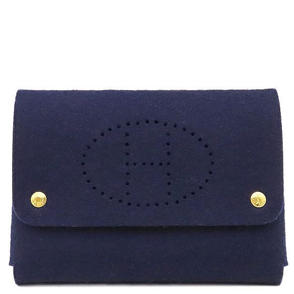 エルメス HERMES バングル エマイユ GM 七宝焼き ネイビー×マルチ