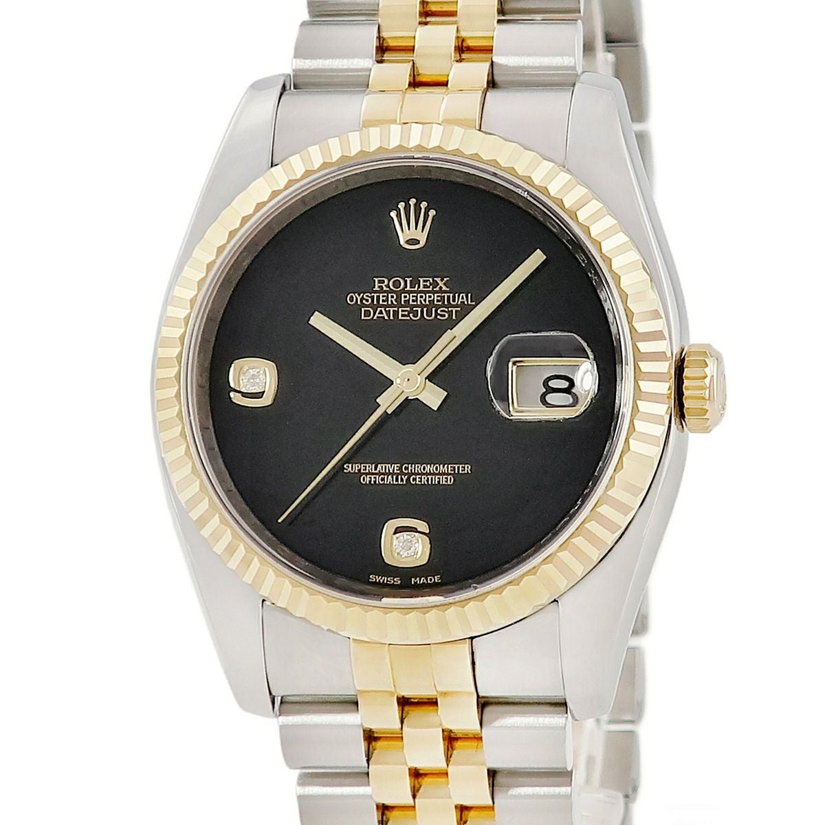 ロレックス ROLEX デイトジャスト 36 116233 2BR V番 K18YG×SS コンビ