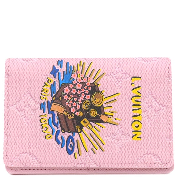 ルイヴィトン　オーガナイザードゥポッシュ ピンク ルイヴィトン LOUIS VUITTON カードケース オーガナイザー ドゥ