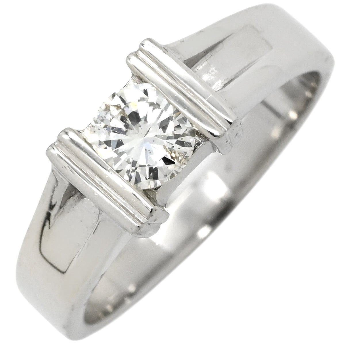リング 指輪 ダイヤ 0.40ct プラチナシルバー Pt900 テンション