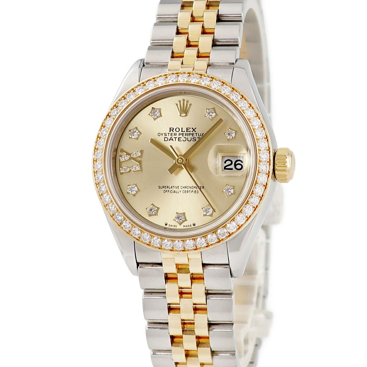デンマーク　Kvetny＆Sonners社 ビンテー ロレックス ROLEX レディ デイトジャスト 28 279383RBR ランダム番