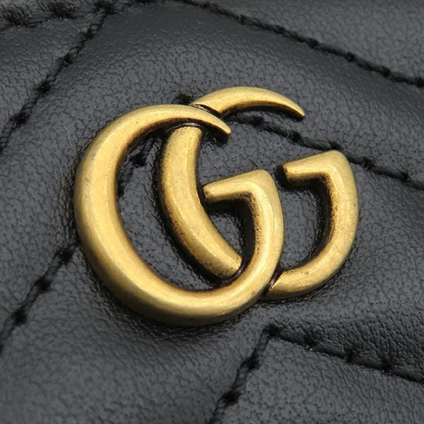 グッチ GUCCI 二つ折り財布 ダブルG カードケースウォレット レザー