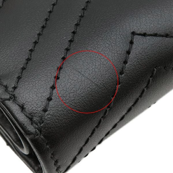 グッチ GUCCI 二つ折り財布 ダブルG カードケースウォレット レザー