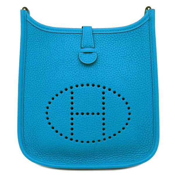 エルメス HERMES ショルダーバッグ エヴリンTPM トリヨンクレマンス ブルーフリーダ シルバー金具 Z刻印 【箱】【中古】 エルメス HERMES ショルダーバッグ エヴリンTPM トリヨンクレマンス