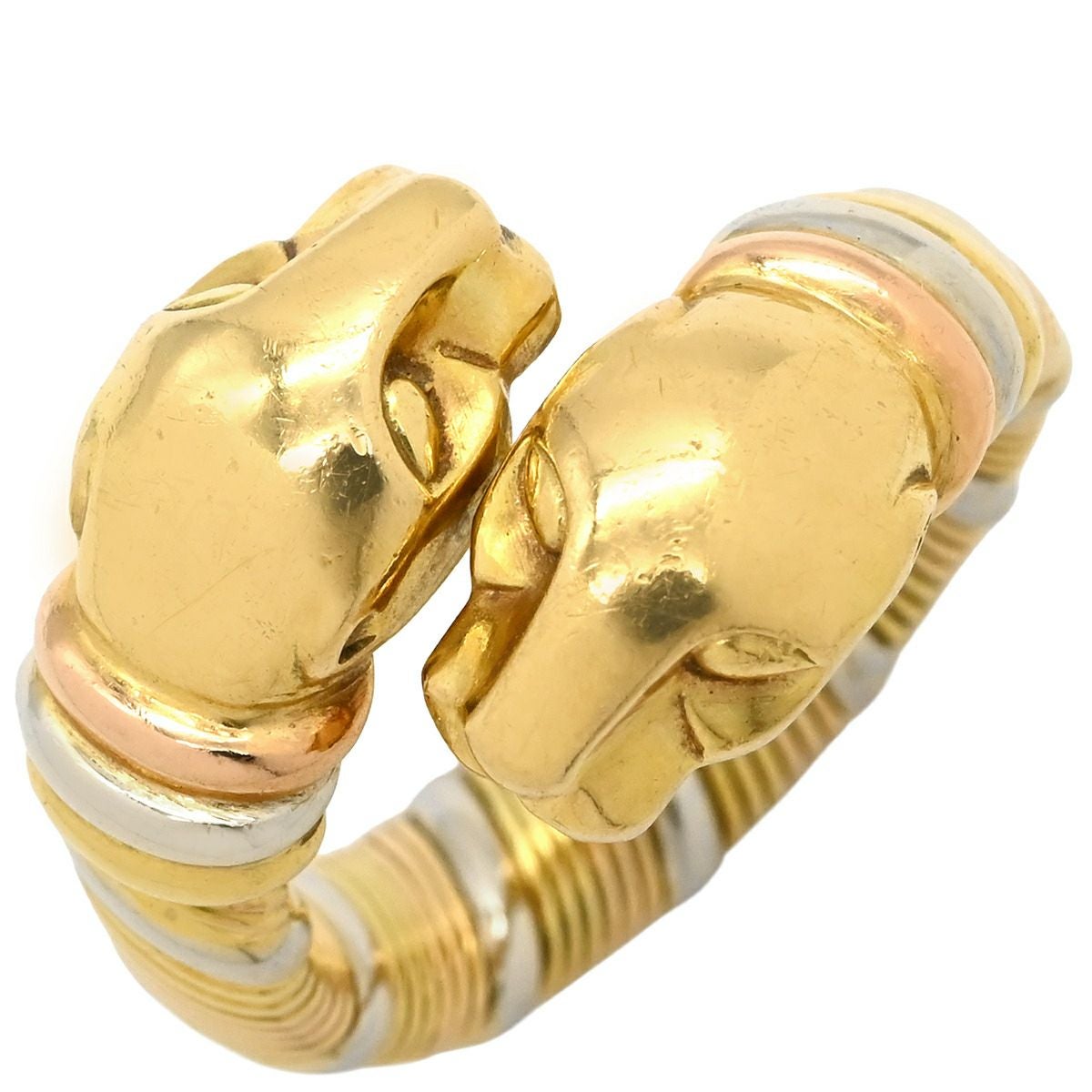 カルティエ Cartier リング 指輪 クーガー イエローゴールド×ピンク