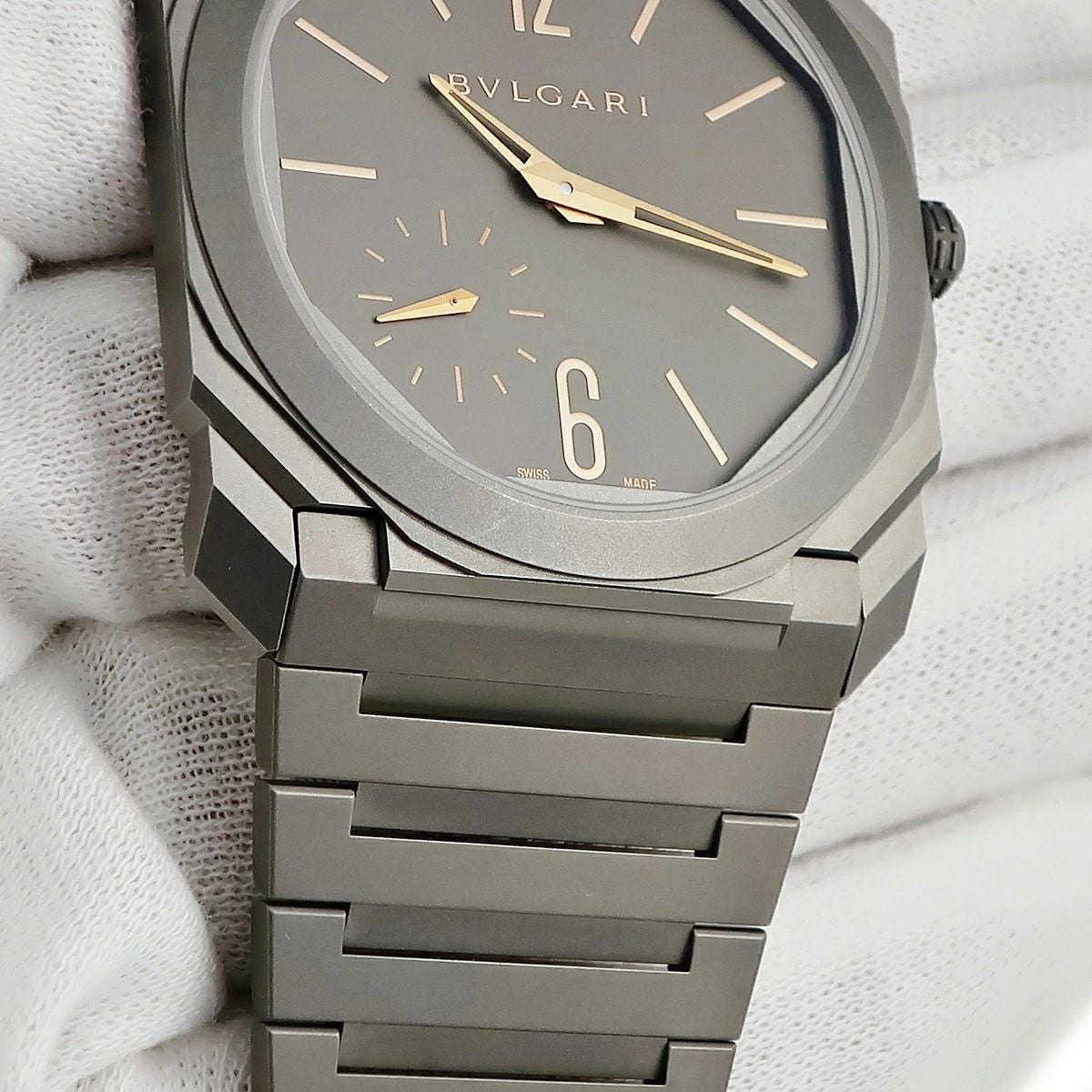 ブルガリ BVLGARI オクト フィニッシモ 103137 BGO40TXT OH済 グレー
