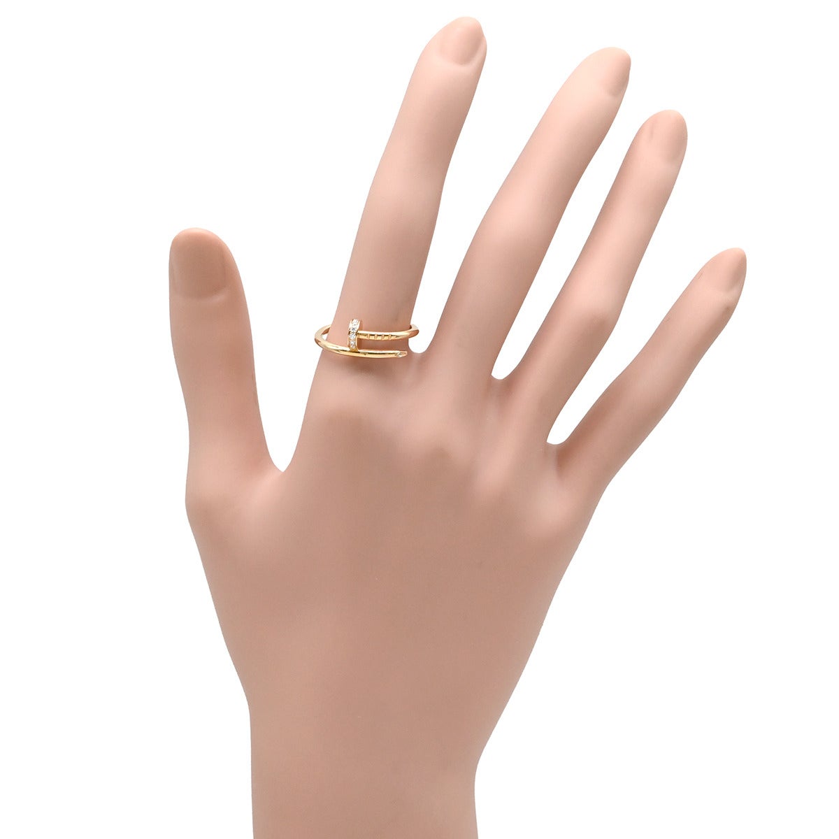 カルティエ Cartier リング 指輪 ジュストアンクル SM ダイヤ ピンク