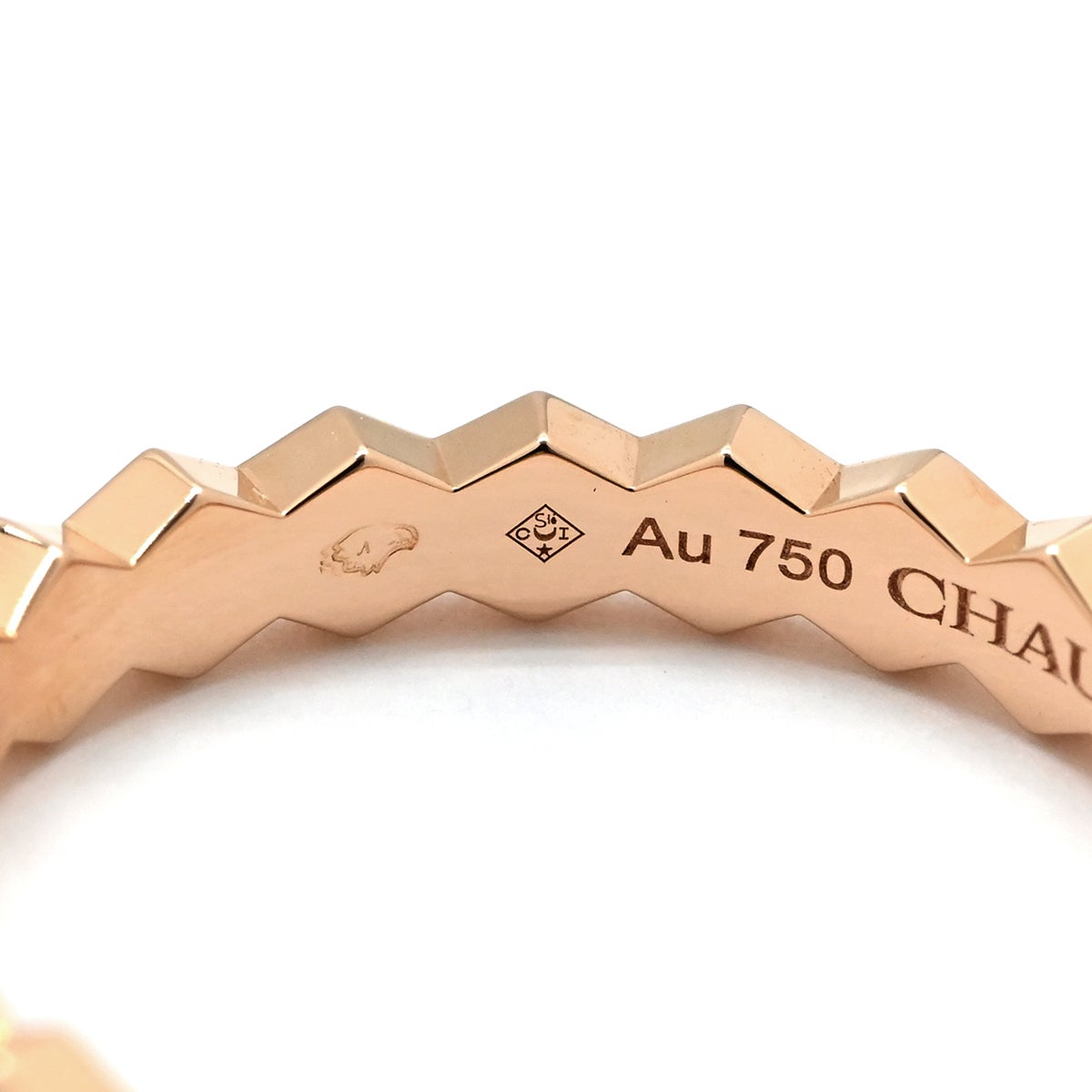 ショーメ CHAUMET リング 指輪 ビー ドゥ ショーメ ダイヤ3石 ピンク