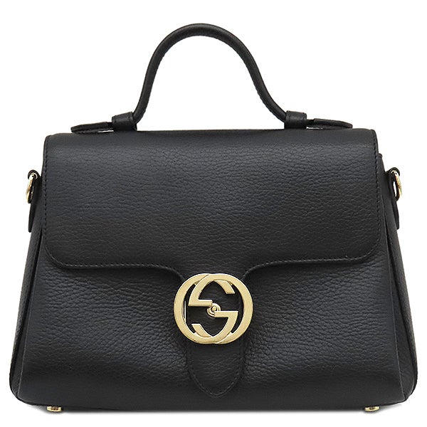 トリーバーチ TORY BURCH 2WAYバッグ ウォーカー スモール サッチェル レザー ブラック ゴールド金具 黒 ロビンソン ハンドバッグ ショルダー 【保存袋】【中古】 Robinson トリーバーチ TORY BURCH バッグ ショルダーバッグ