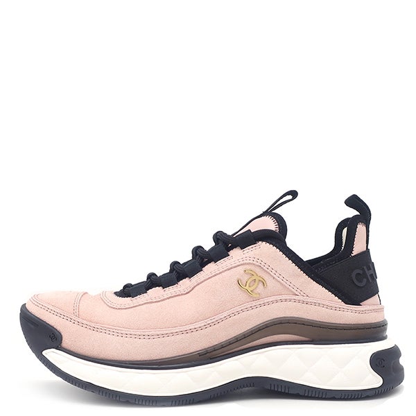 シャネル Chanel スニーカー マトラッセ柄 ソール スウェード