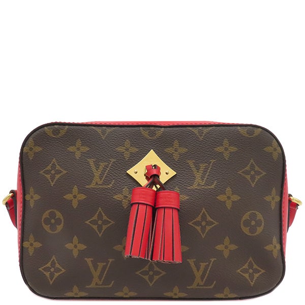 ルイヴィトン LOUIS VUITTON ショルダーバッグ サントンジュ モノグラムキャンバス コクリコ ゴールド金具 茶 赤 斜め掛け M43555 CA1199【中古】 ルイヴィトン LOUIS VUITTON ショルダーバッグ サントンジュ