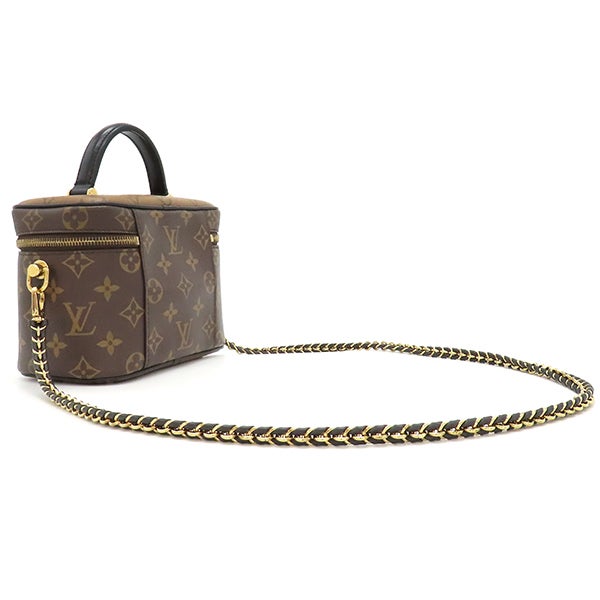 ルイヴィトン LOUIS VUITTON 2WAYバッグ ヴァニティ NV PM モノグラムキャンバス モノグラムリバースキャンバス モノグラム×モノグラムリバース ゴールド金具 茶 バニティ ハンドバッグ パドロック欠品 M45165 RFID【中古】 ルイヴィトン LOUIS VUITTON 2WAYバッグ ヴァニティ NV PM モノグラム