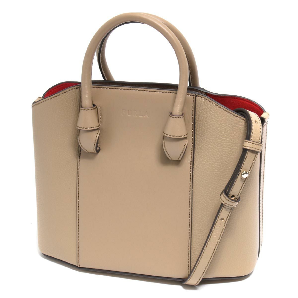 【ミッキー】美品　レア　 フルラ　ナイロンショルダーバッグ　ベージュ FURLA - 【ミッキー様専用】美品 レア フルラ ナイロンショルダー