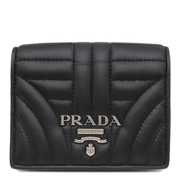 プラダ PRADA 長財布 テスート キルティング ウォレット ナイロン IBISCO ゴールド金具 赤 二つ折り ロゴ パスケース欠品 1MH132 【箱】【中古】 プラダ PRADA 長財布 テスート キルティング ウォレット ナイロン