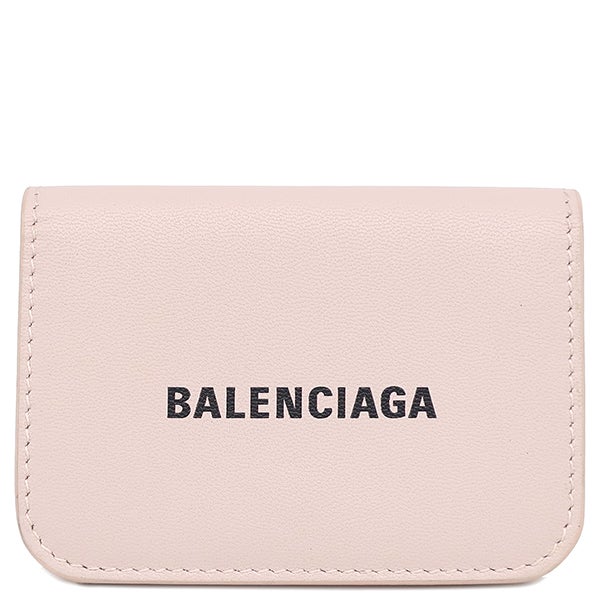 バレンシアガ BALENCIAGA 三つ折り財布 Cash ミニウォレット レザー ピンク シルバー金具 キャッシュ  593813【中古】 バレンシアガ BALENCIAGA 三つ折り財布 Cash ミニウォレット レザー